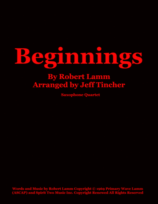 Book cover for Beginnings