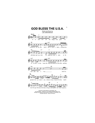 Book cover for God Bless The U.S.A.