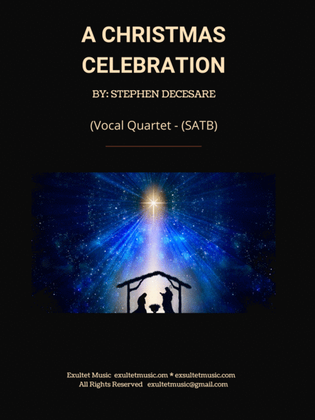 Book cover for A Christmas Celebration (Vocal Quartet - (SATB)