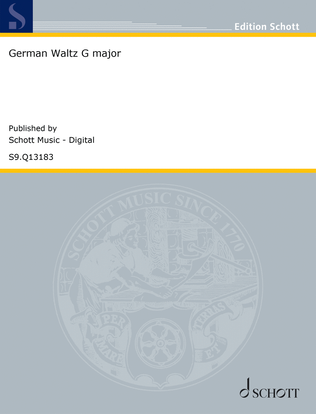 Book cover for German Waltz G major