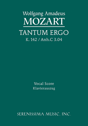 Book cover for Tantum ergo, K.142/Anh.C 3.04