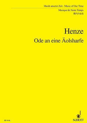 Book cover for Ode an eine Aolsharfe