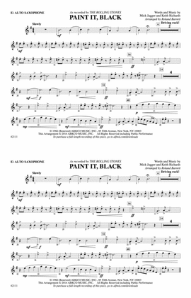 Book cover for Paint It, Black: E-flat Alto Saxophone