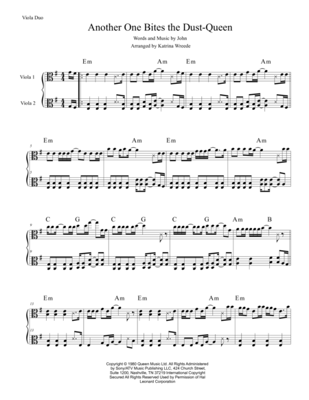 Another One Bites The Dust, (intermediate) sheet music for piano solo