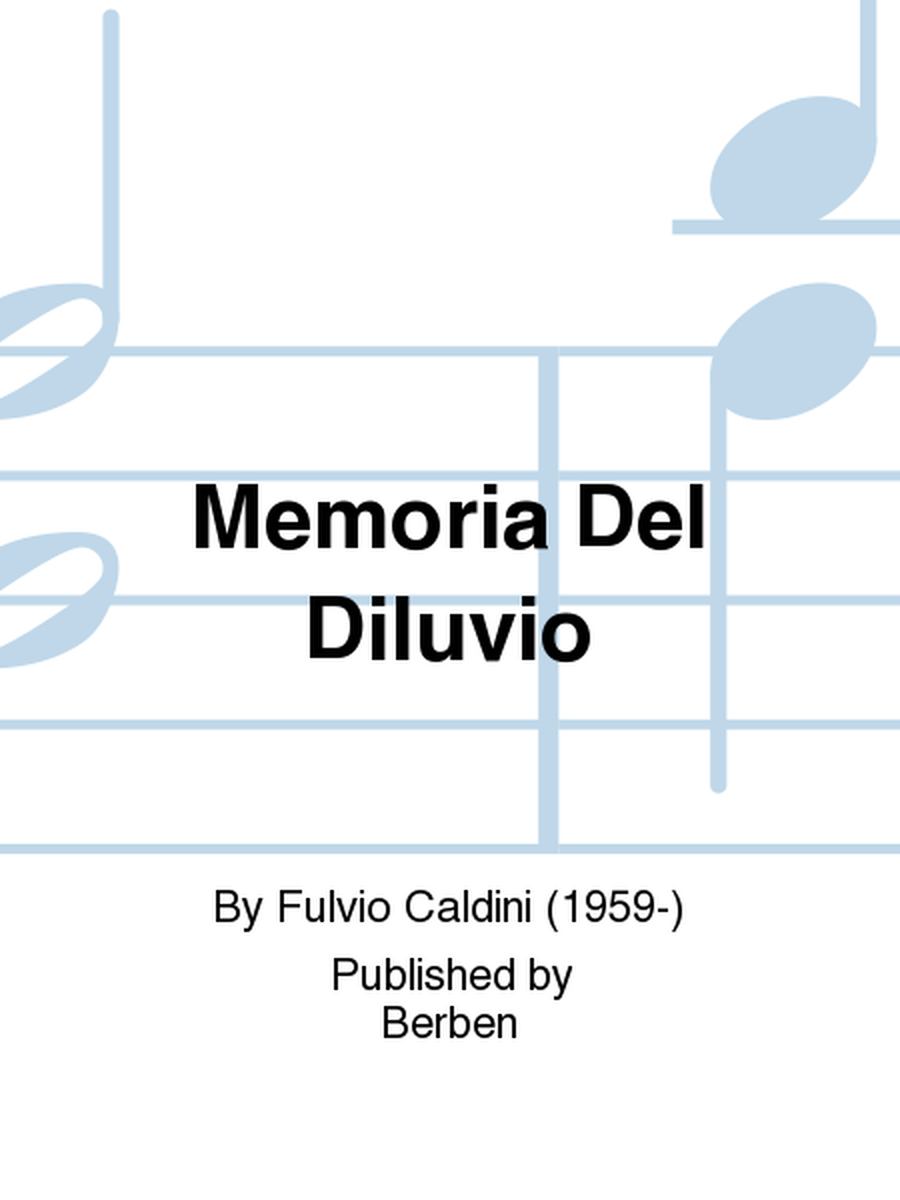 Memoria Del Diluvio