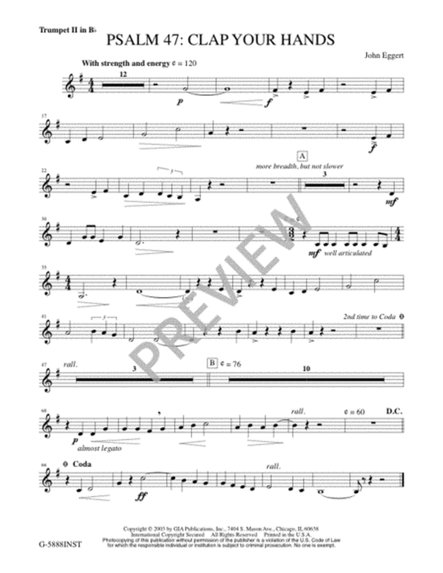 Psalm 47: Clap Your Hands - Full Score and Parts