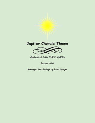 Book cover for Jupiter Chorale Theme (string trio)