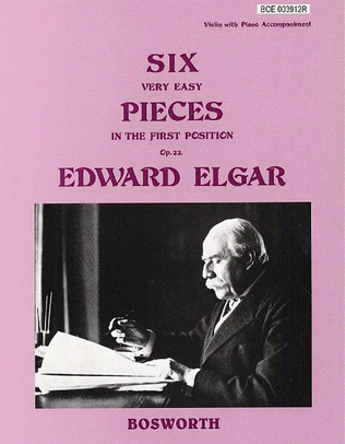 Book cover for 6 Very Easy Pieces for Violin Op. 22