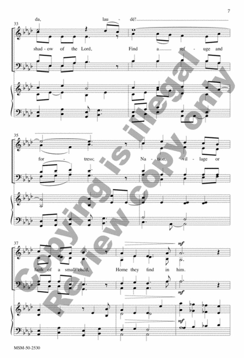 All Who Dwell in the Shadow of the Lord (Choral Score) image number null