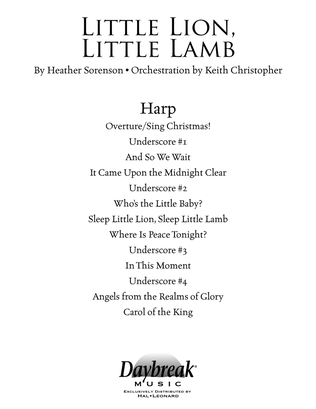 Book cover for Little Lion, Little Lamb - Harp