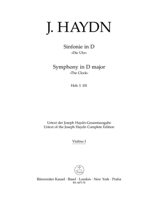 Book cover for London Symphony, No. 8 D major Hob.I:101 'The Clock'