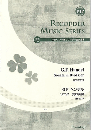 Book cover for Sonata in B-flat Major HMV377