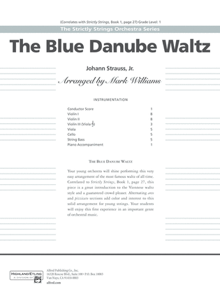 The Blue Danube Waltz: Score