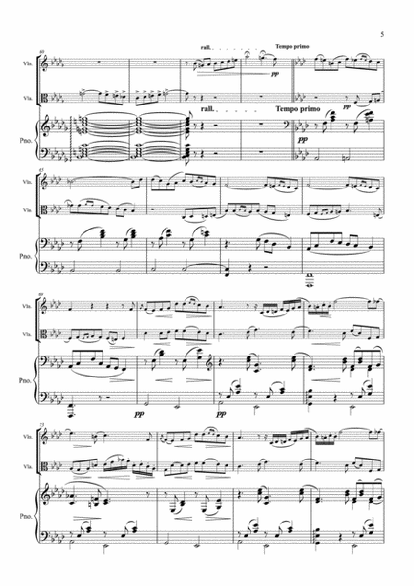 Tchaikovsky - Romance Op.5 - Violin Viola & Piano