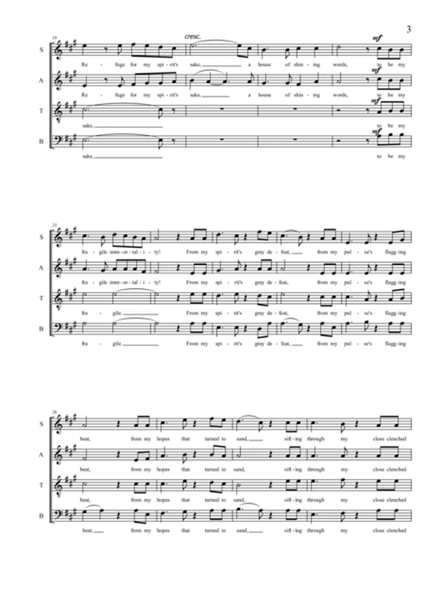 Refuge for SATB choir