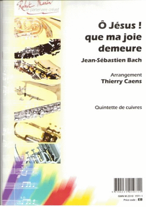 Book cover for O jesus que ma joie demeure