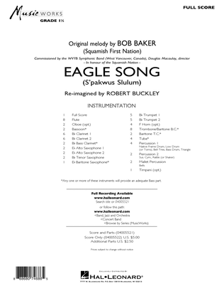 Book cover for Eagle Song - Conductor Score (Full Score)