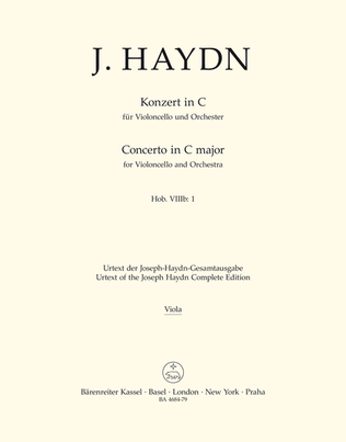 Book cover for Concerto for Violoncello and Orchestra in C major Hob.VIIb:1