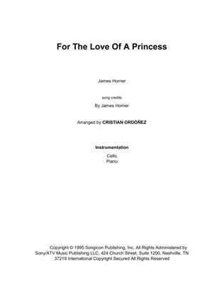 Book cover for For The Love Of A Princess