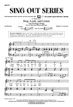 Book cover for Stop, Look and Listen