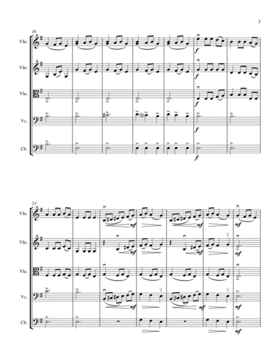 UKRAINIAN BELL CAROL (Carol of the Bells) - Early Intermediate - String Orchestra image number null