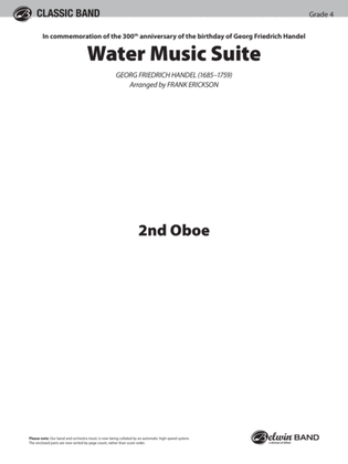 Book cover for Water Music Suite: 2nd Oboe