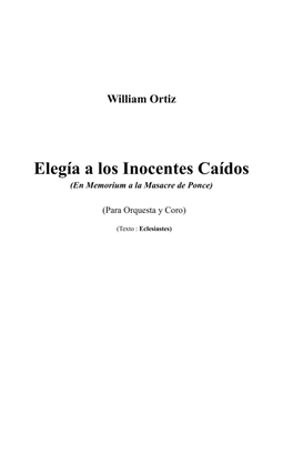 Elegía a los Inocentes Caídos