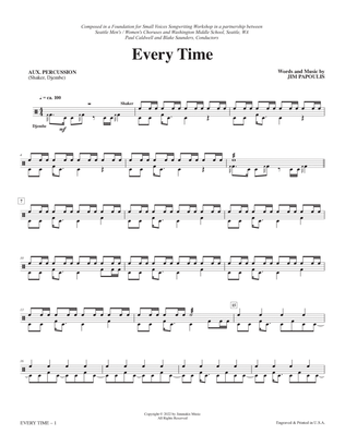 Book cover for Every Time - Aux. Percussion