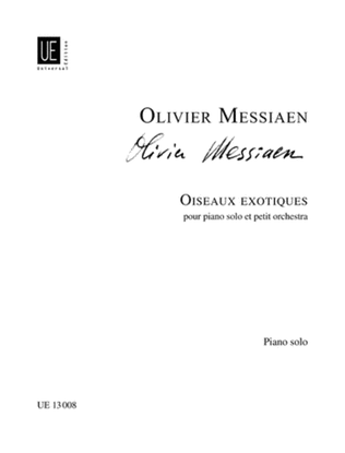 Book cover for Oiseaux Exotiques Piano Part