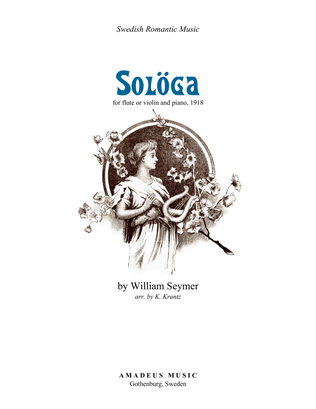 Book cover for Solöga for flute or violin and piano