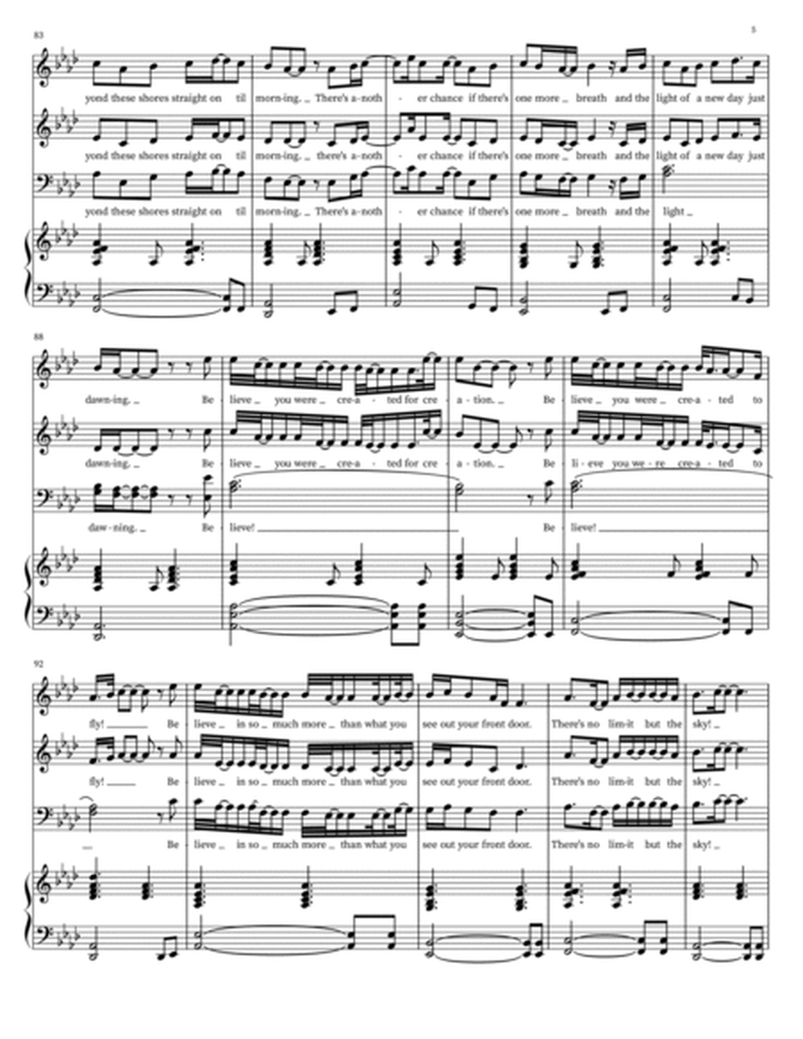 Believe (Made for More) / SATB