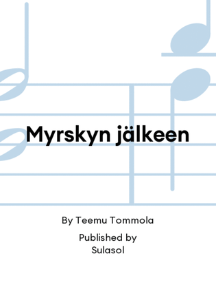 Book cover for Myrskyn jälkeen