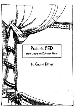 Book cover for Prelude CED from Lilliputian Suite for piano