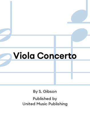 Book cover for Viola Concerto