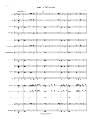 Majesty of the Mountains - for concert band