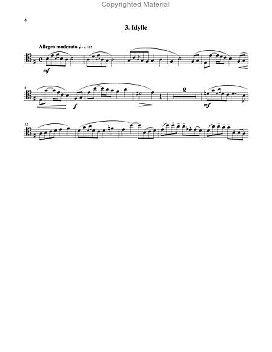 Six Romances Without Words, Op. 76 for Trombone and Piano image number null