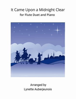 Book cover for It Came Upon a Midnight Clear - Flute Duet and Piano