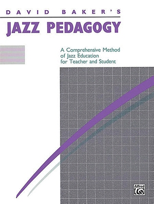 Book cover for Jazz Pedagogy, for Teachers and Students