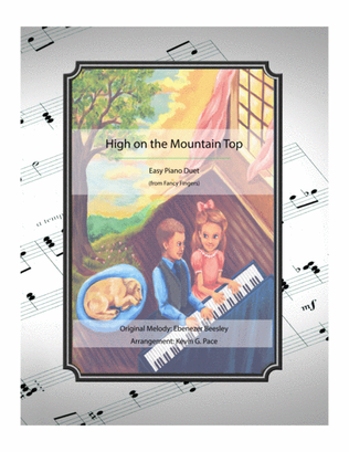 Book cover for High on the Mountain Top - easy piano duet