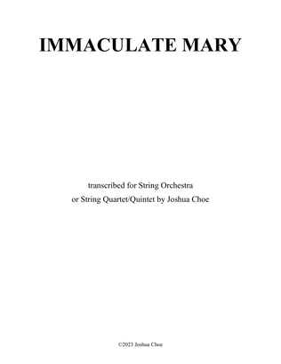 Immaculate Mary (Version for String Orchestra)