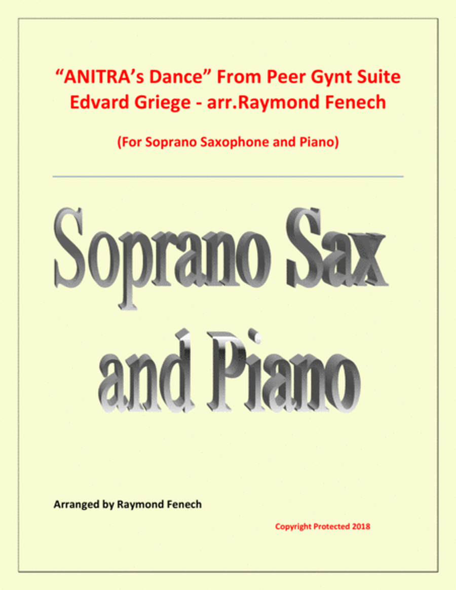 Anitra's Dance - From Peer Gynt (Soprano Saxophone and Piano) image number null
