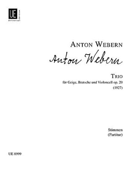 Anton Webern: String Trio, Op. 20