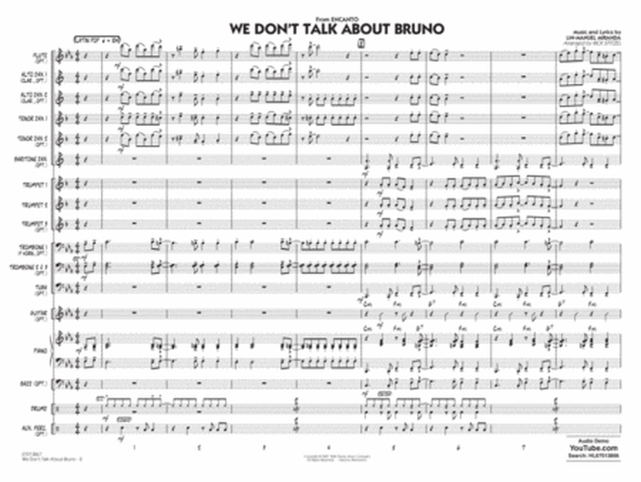 We Don't Talk About Bruno (from Encanto) (arr. Rick Stitzel) - Conductor Score (Full Score)