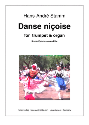 Book cover for Danse niçoise for trumpet & organ, timp./perc. ad lib