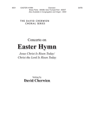 Book cover for Concertato on "Easter Hymn"