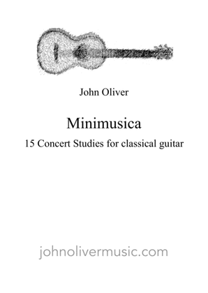 Book cover for MINIMUSICA: 15 Concert Studies for Classical Guitar