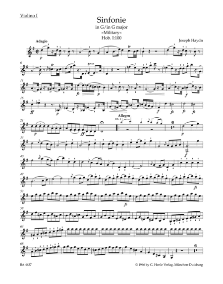 Symphony G major Hob. I:100 