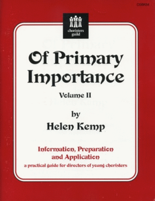 Book cover for Of Primary Importance, Vol. II - Demo/Accomp CD