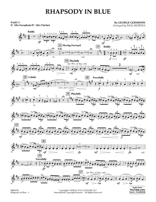 Rhapsody in Blue (arr. Paul Murtha) - Pt.3 - Eb Alto Sax/Alto Clar.