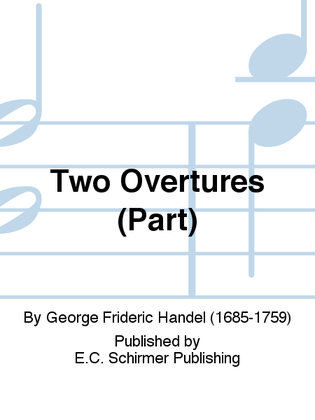 Book cover for Two Overtures (Violin I Part)